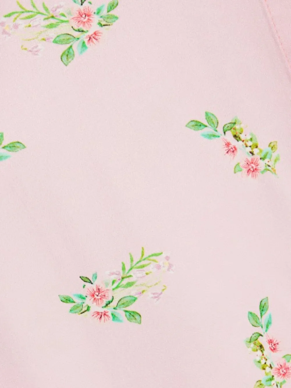 SLEEPER Satin Pajama Top in Pastel Pink Floral Print Size Large Brand New NWT - Picture 2 of 5